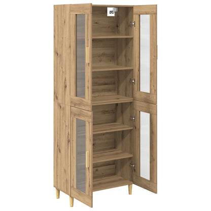 vidaXL Highboard Artisan Oak 69.5 x 34 x 180 cm Engineered Wood