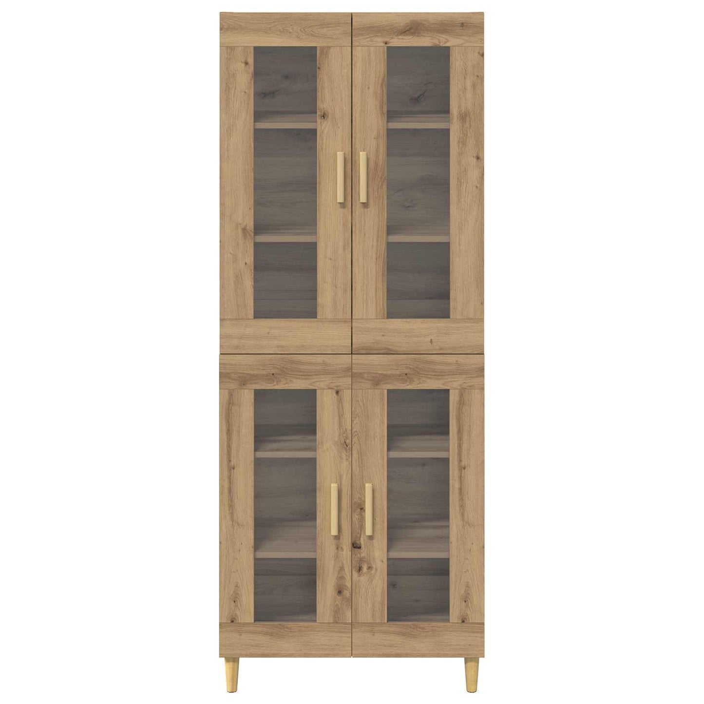 vidaXL Highboard Artisan Oak 69.5 x 34 x 180 cm Engineered Wood