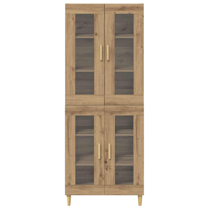 vidaXL Highboard Artisan Oak 69.5 x 34 x 180 cm Engineered Wood