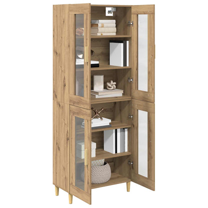 vidaXL Highboard Artisan Oak 69.5 x 34 x 180 cm Engineered Wood