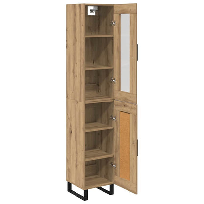 vidaXL Highboard Artisan Oak 34.5 x 34 x 180 cm Engineered Wood