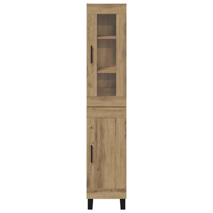 vidaXL Highboard Artisan Oak 34.5 x 34 x 180 cm Engineered Wood