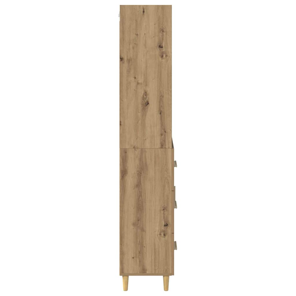 vidaXL Highboard Artisan Oak 69.5 x 34 x 180 cm Engineered Wood