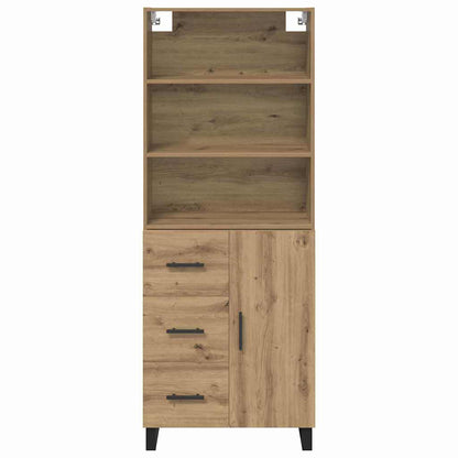 vidaXL Highboard with Drawer 2 pcs Artisan Oak Engineered Wood