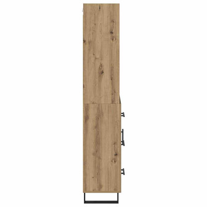 vidaXL Highboard with Drawer 2 pcs Artisan Oak Engineered Wood