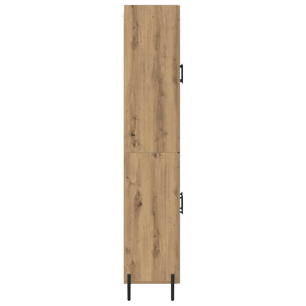 vidaXL Highboard Artisan Oak 69.5 x 34 x 180 cm Engineered Wood