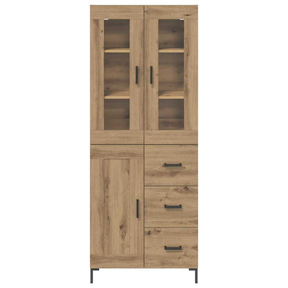 vidaXL Highboard with Drawer 2 pcs Artisan Oak Engineered Wood