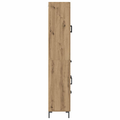 vidaXL Highboard with Drawer 2 pcs Artisan Oak Engineered Wood