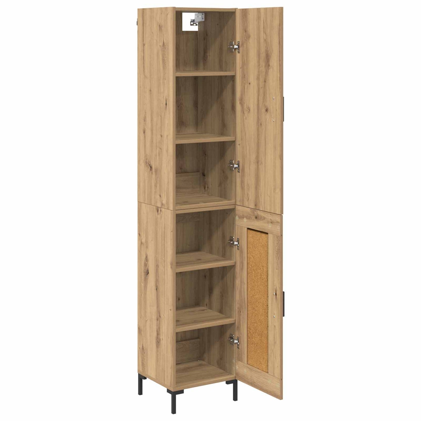 vidaXL Highboard Artisan Oak 69.5 x 34 x 180 cm Engineered Wood