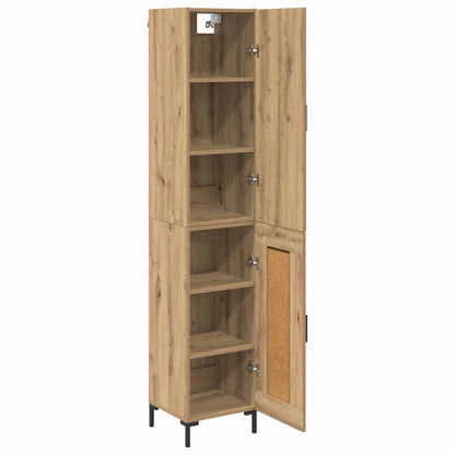 vidaXL Highboard Artisan Oak 69.5 x 34 x 180 cm Engineered Wood
