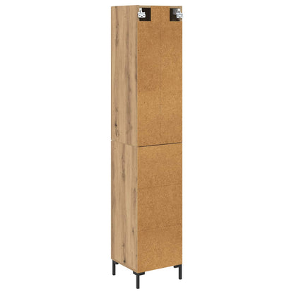 vidaXL Highboard Artisan Oak 69.5 x 34 x 180 cm Engineered Wood