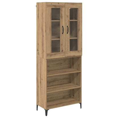 vidaXL Highboard Artisan Oak 69.5 x 34 x 180 cm Engineered Wood