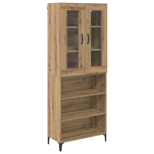 vidaXL Highboard Artisan Oak 69.5 x 34 x 180 cm Engineered Wood