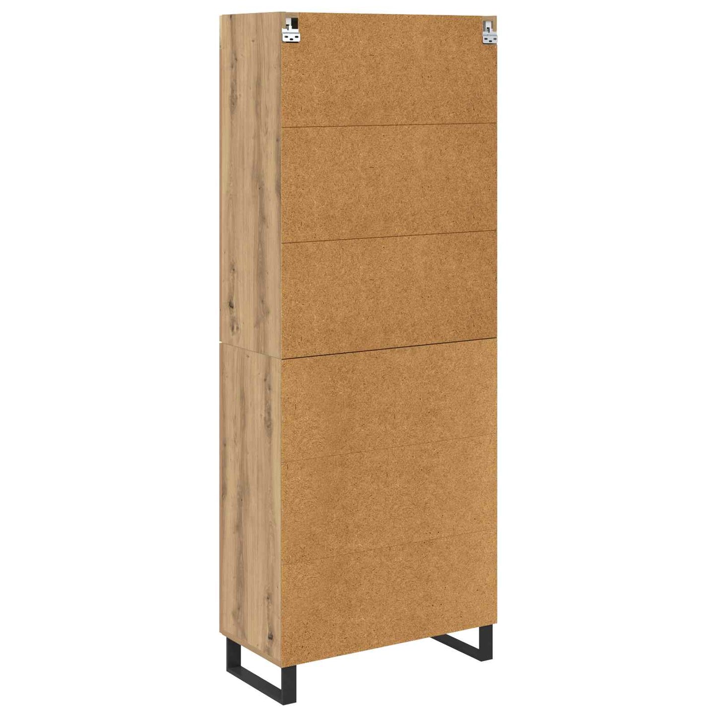 vidaXL Highboard with Drawer 2 pcs Artisan Oak Engineered Wood