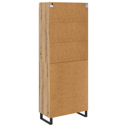 vidaXL Highboard with Drawer 2 pcs Artisan Oak Engineered Wood
