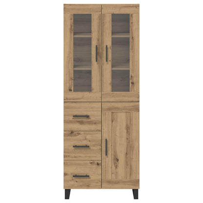 vidaXL Highboard with Drawer 2 pcs Artisan Oak Engineered Wood