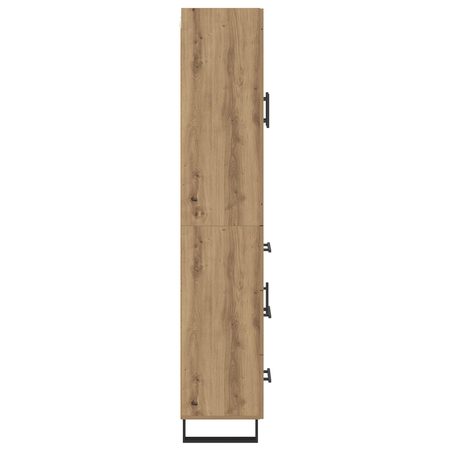 vidaXL Highboard with Drawer 2 pcs Artisan Oak Engineered Wood