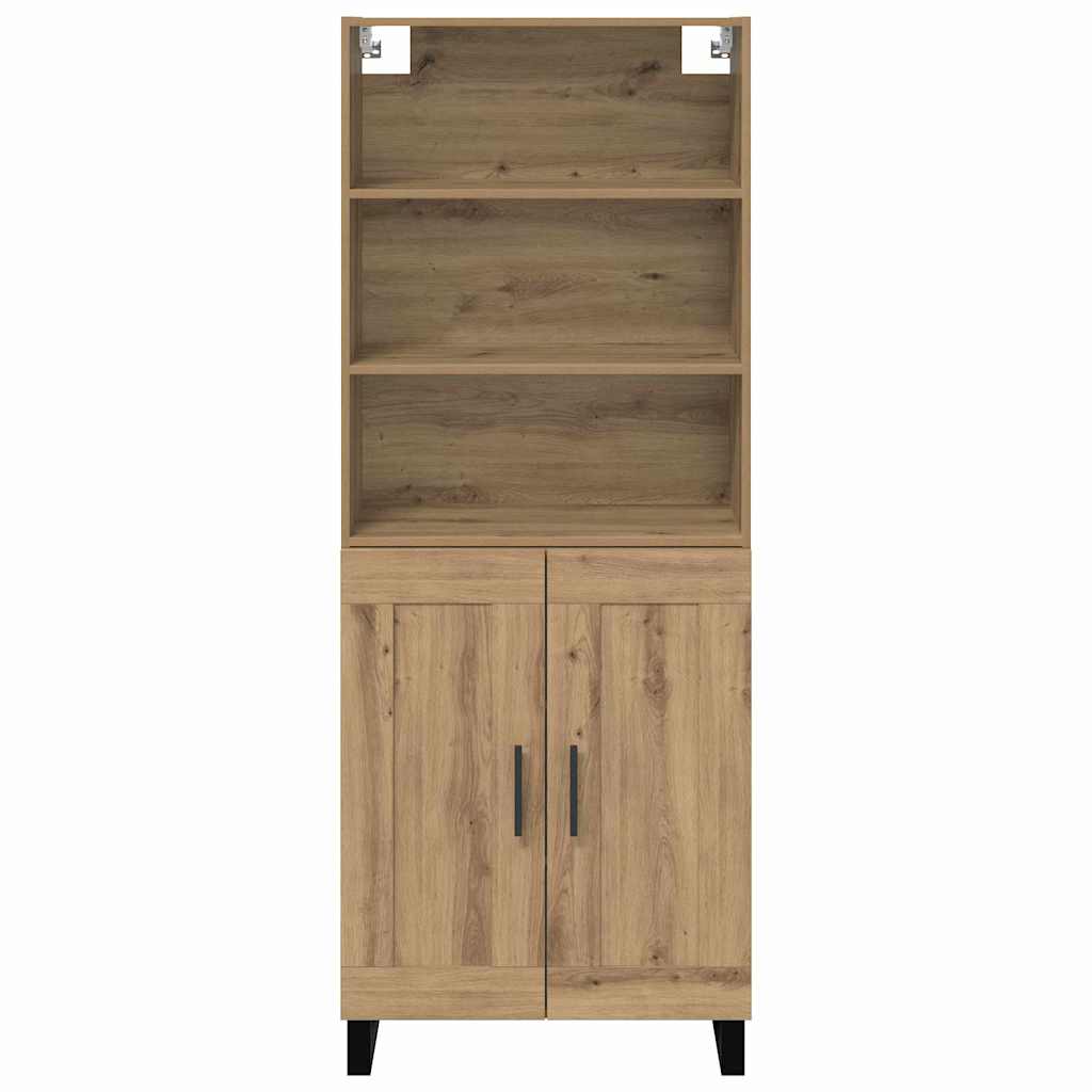 vidaXL Highboard 2 pcs Artisan Oak Engineered Wood