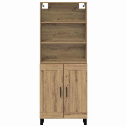 vidaXL Highboard 2 pcs Artisan Oak Engineered Wood