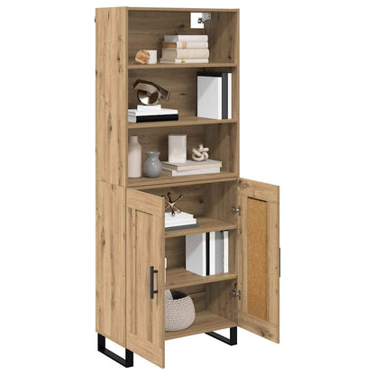 vidaXL Highboard 2 pcs Artisan Oak Engineered Wood