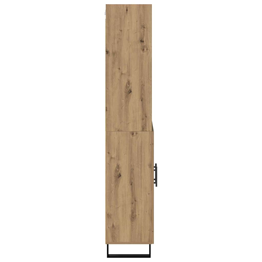 vidaXL Highboard 2 pcs Artisan Oak Engineered Wood