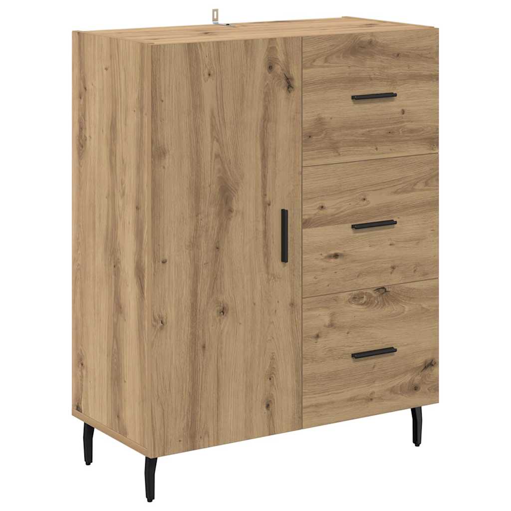 vidaXL Highboard 2 pcs Artisan Oak 69.5 x 34 x 180 cm Engineered Wood