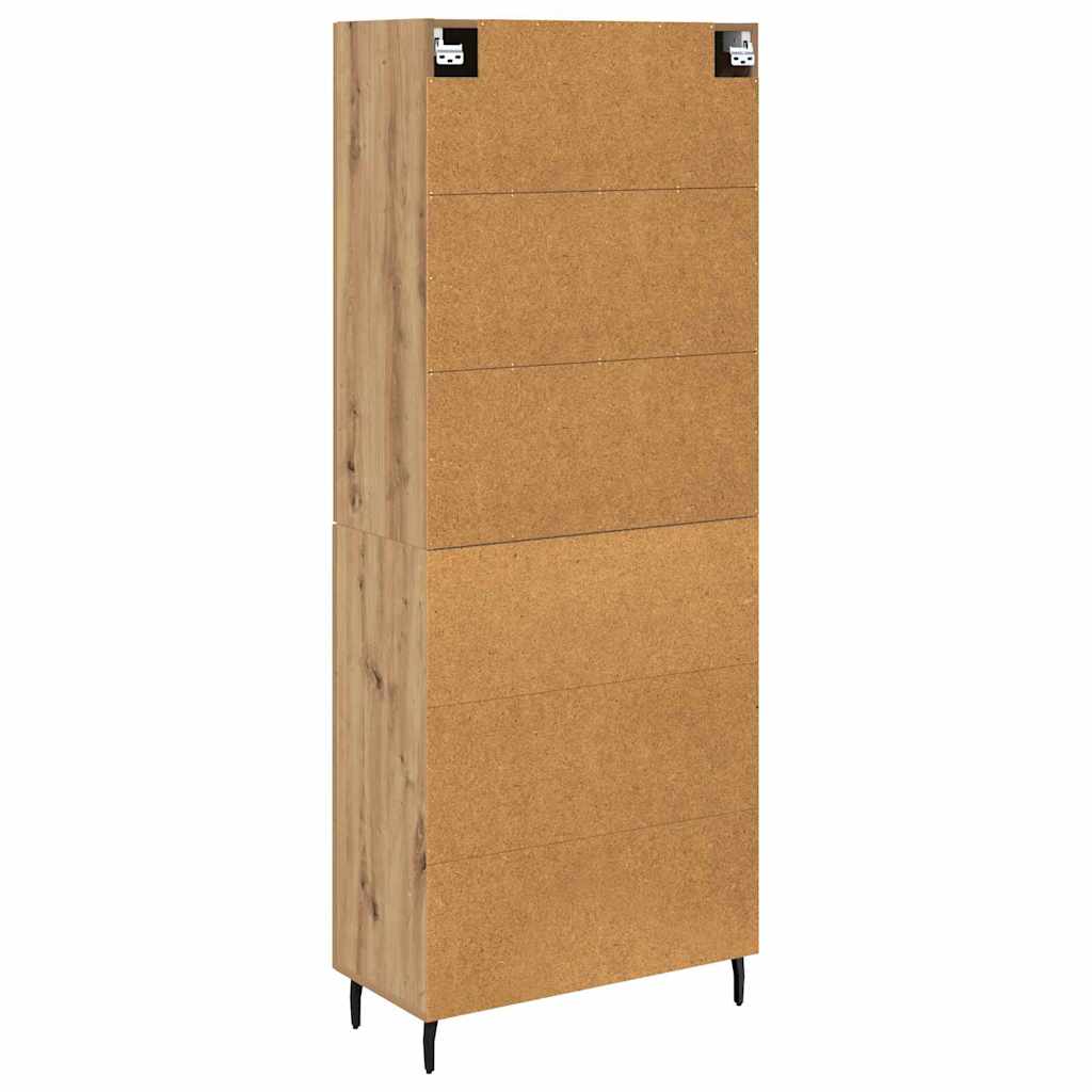 vidaXL Highboard 2 pcs Artisan Oak 69.5 x 34 x 180 cm Engineered Wood