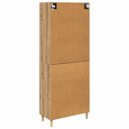 vidaXL Highboard Artisan Oak 69.5 x 34 x 180 cm Engineered Wood