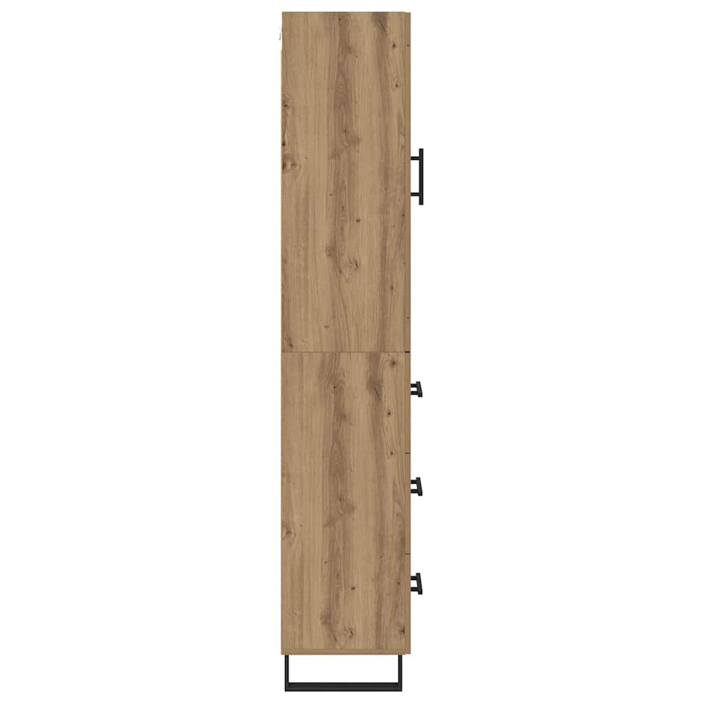 vidaXL Highboard Artisan Oak 34.5 x 34 x 180 cm Engineered Wood