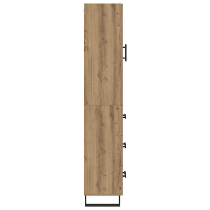 vidaXL Highboard Artisan Oak 34.5 x 34 x 180 cm Engineered Wood