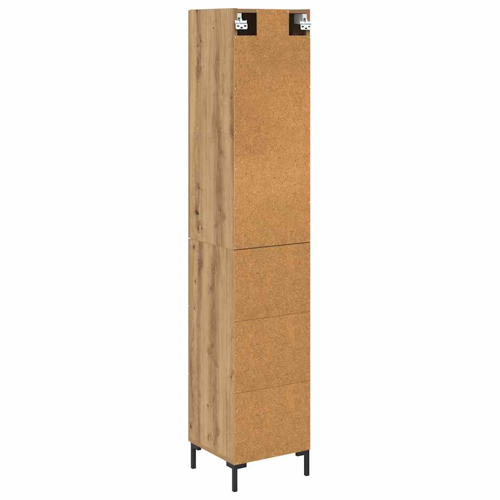 vidaXL Highboard Artisan Oak 69.5 x 34 x 180 cm Engineered Wood