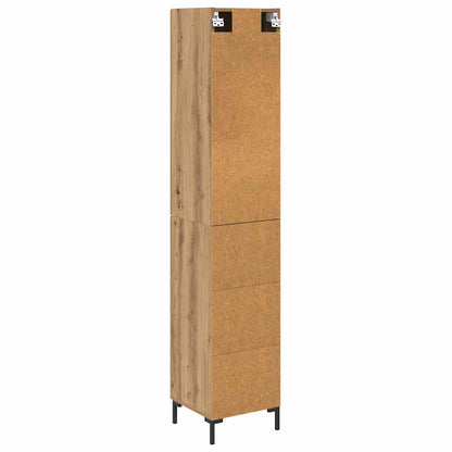 vidaXL Highboard Artisan Oak 69.5 x 34 x 180 cm Engineered Wood