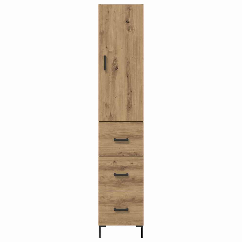 vidaXL Highboard Artisan Oak 69.5 x 34 x 180 cm Engineered Wood