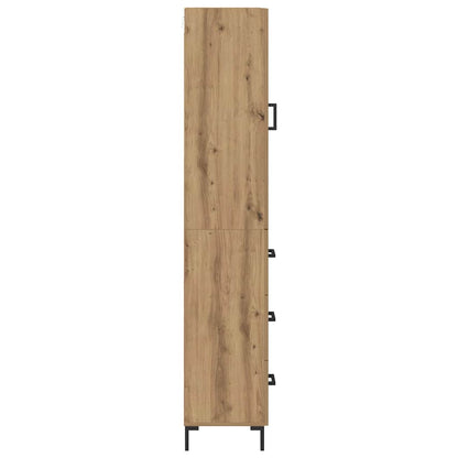vidaXL Highboard Artisan Oak 69.5 x 34 x 180 cm Engineered Wood
