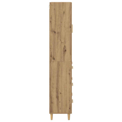 vidaXL Highboard with Drawer Artisan Oak 69.5 x 34 x 180 cm