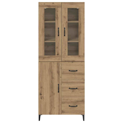 vidaXL Highboard Artisan Oak 69.5 x 34 x 180 cm Engineered Wood