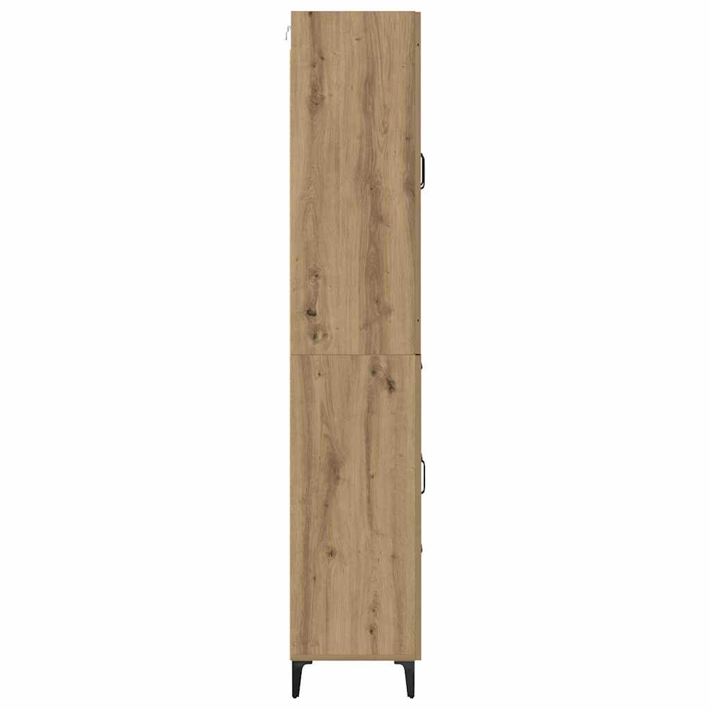 vidaXL Highboard Artisan Oak 69.5 x 34 x 180 cm Engineered Wood