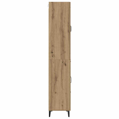 vidaXL Highboard Artisan Oak 69.5 x 34 x 180 cm Engineered Wood