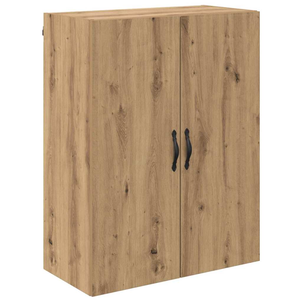 vidaXL Highboard 2 pcs Artisan Oak Engineered Wood and Glass