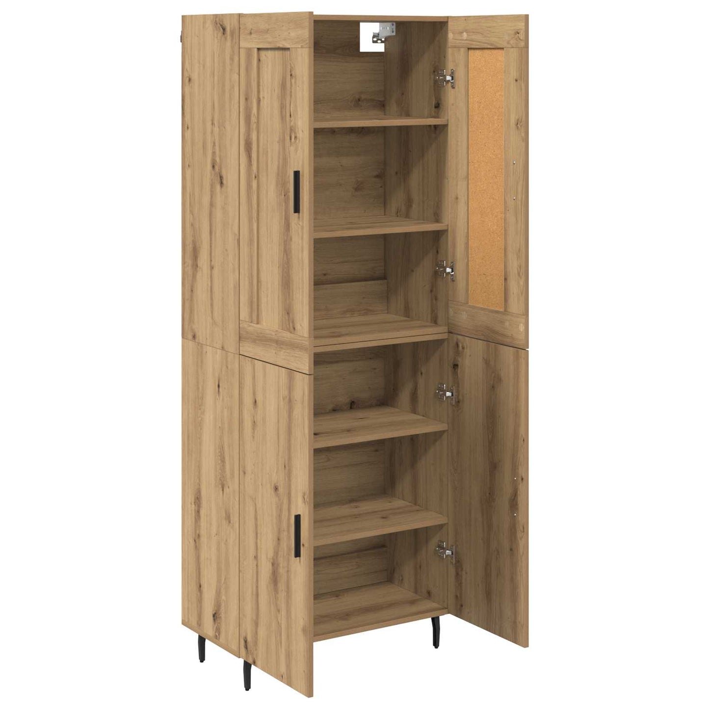 vidaXL Highboard 2 pcs Artisan Oak 69.5 x 34 x 180 cm Engineered Wood