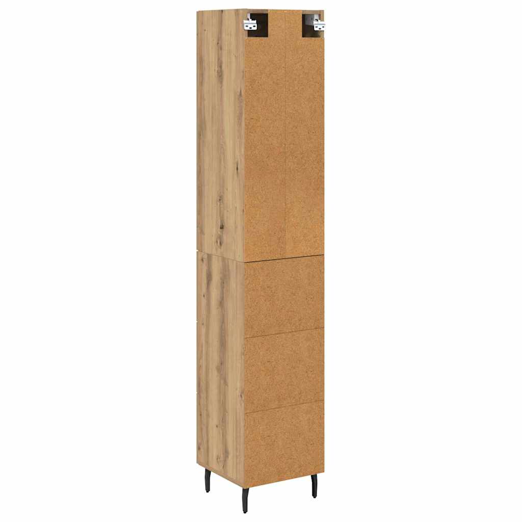 vidaXL Highboard Artisan Oak 34.5 x 34 x 180 cm Engineered Wood