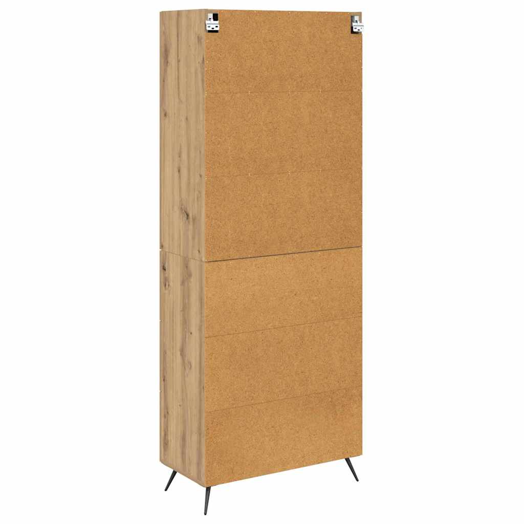 vidaXL Highboard Artisan Oak 69.5 x 34 x 180 cm Engineered Wood
