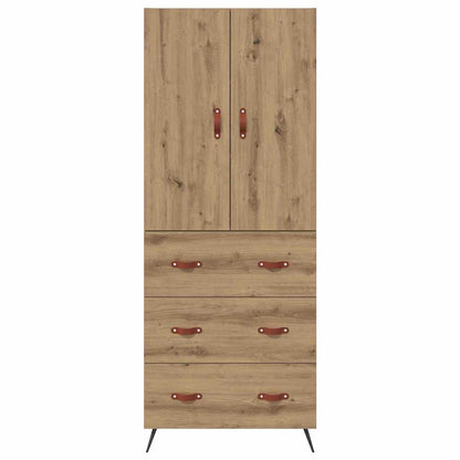 vidaXL Highboard Artisan Oak 69.5 x 34 x 180 cm Engineered Wood