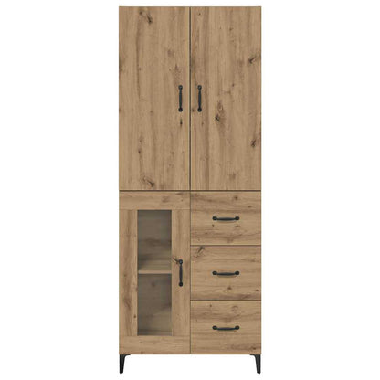 vidaXL Highboard Artisan Oak 69.5 x 34 x 180 cm Engineered Wood