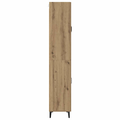 vidaXL Highboard Artisan Oak 69.5 x 34 x 180 cm Engineered Wood