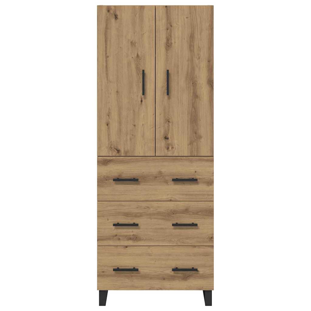vidaXL Highboard with Drawer 2 pcs Artisan Oak 69.5 x 34 x 180 cm