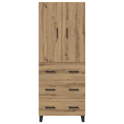 vidaXL Highboard with Drawer 2 pcs Artisan Oak 69.5 x 34 x 180 cm
