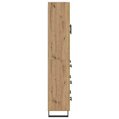 vidaXL Highboard with Drawer 2 pcs Artisan Oak 69.5 x 34 x 180 cm