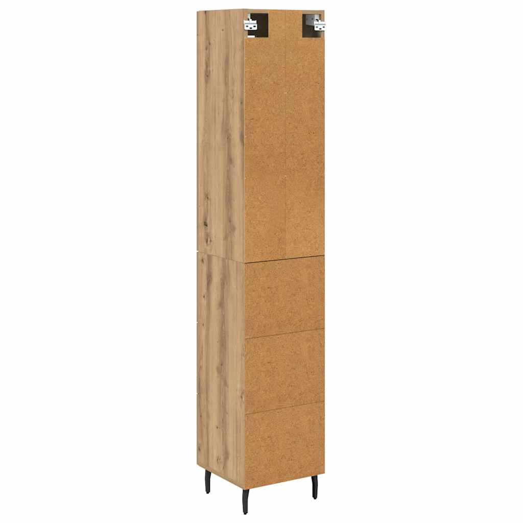 vidaXL Highboard Artisan Oak 34.5 x 34 x 180 cm Engineered Wood