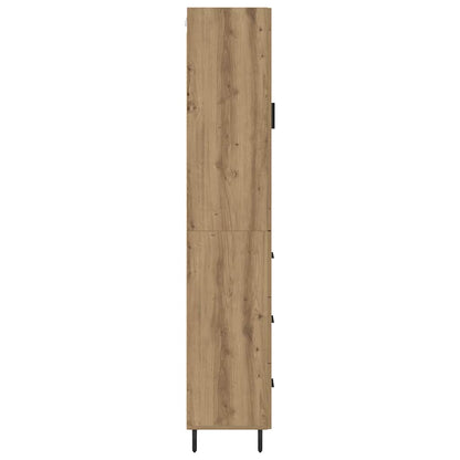 vidaXL Highboard Artisan Oak 34.5 x 34 x 180 cm Engineered Wood